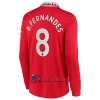 Virallinen Fanipaita Pitkähihainen Manchester United B. Fernandes 8 Kotipelipaita 2022-23 - Miesten